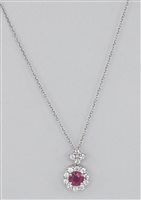 Collar Recarlo Mujer in Oro blanco XD089/BRB